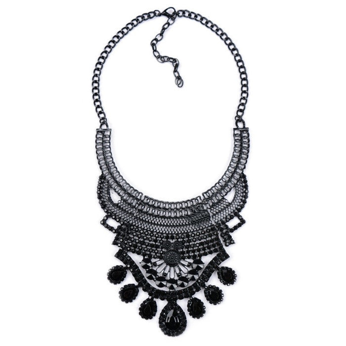 Big Women Collier Femme Necklaces Pendant Black Statement Bijoux Fashion Crystal Jewelry Choker Maxi Boho Vintage Jewelry - CelebritystyleFashion.com.au online clothing shop australia