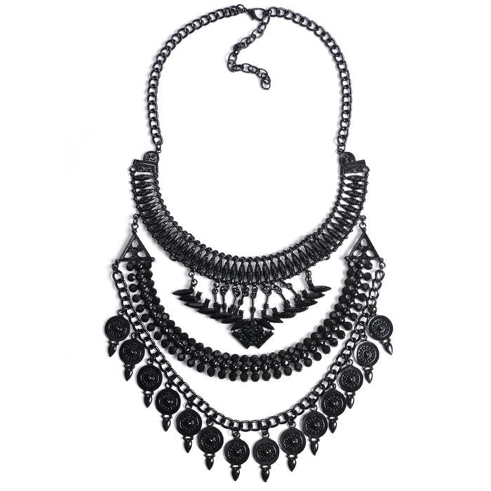 Big Women Collier Femme Necklaces Pendant Black Statement Bijoux Fashion Crystal Jewelry Choker Maxi Boho Vintage Jewelry - CelebritystyleFashion.com.au online clothing shop australia