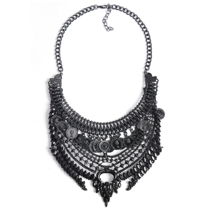 Big Women Collier Femme Necklaces Pendant Black Statement Bijoux Fashion Crystal Jewelry Choker Maxi Boho Vintage Jewelry - CelebritystyleFashion.com.au online clothing shop australia