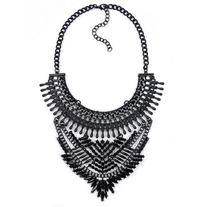 Big Women Collier Femme Necklaces Pendant Black Statement Bijoux Fashion Crystal Jewelry Choker Maxi Boho Vintage Jewelry - CelebritystyleFashion.com.au online clothing shop australia