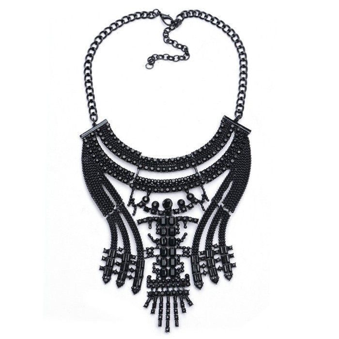 Big Women Collier Femme Necklaces Pendant Black Statement Bijoux Fashion Crystal Jewelry Choker Maxi Boho Vintage Jewelry - CelebritystyleFashion.com.au online clothing shop australia