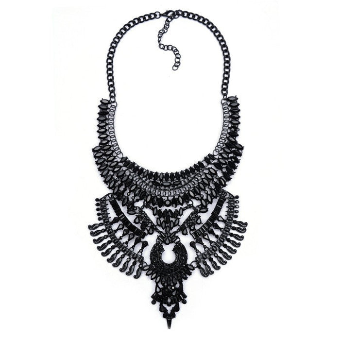 Big Women Collier Femme Necklaces Pendant Black Statement Bijoux Fashion Crystal Jewelry Choker Maxi Boho Vintage Jewelry - CelebritystyleFashion.com.au online clothing shop australia