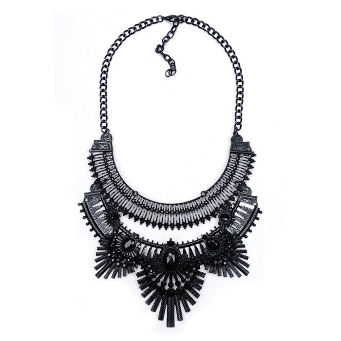 Big Women Collier Femme Necklaces Pendant Black Statement Bijoux Fashion Crystal Jewelry Choker Maxi Boho Vintage Jewelry - CelebritystyleFashion.com.au online clothing shop australia