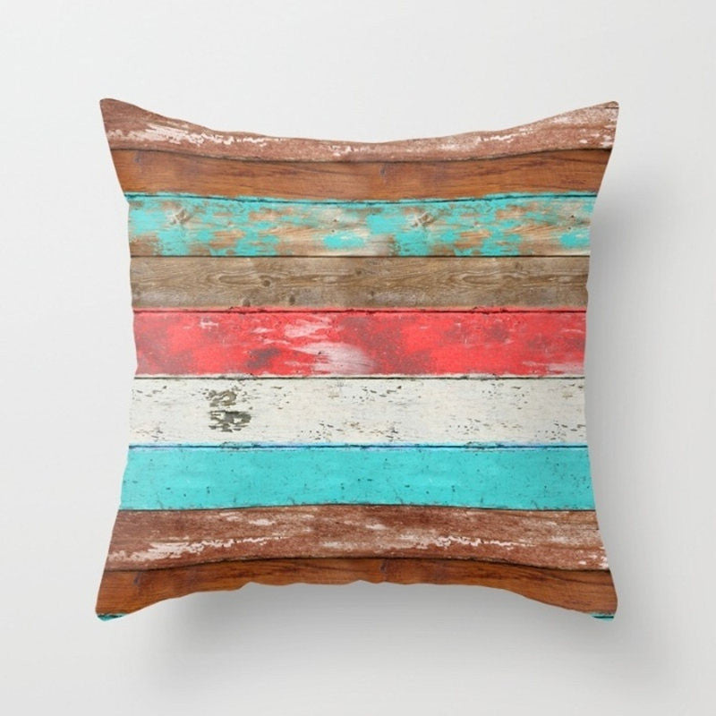 Online discount shop Australia - Cushion Cover Nordic Pillow Case Cotton Linen Flower Round 3D Board Cushion Cover Home Decorative Pillow Cover