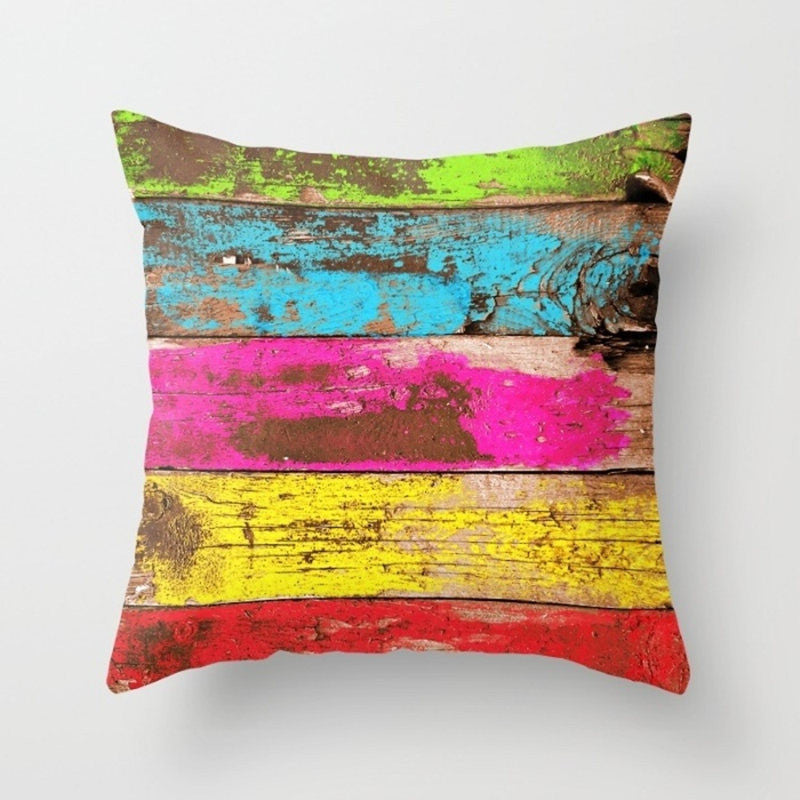 Online discount shop Australia - Cushion Cover Nordic Pillow Case Cotton Linen Flower Round 3D Board Cushion Cover Home Decorative Pillow Cover