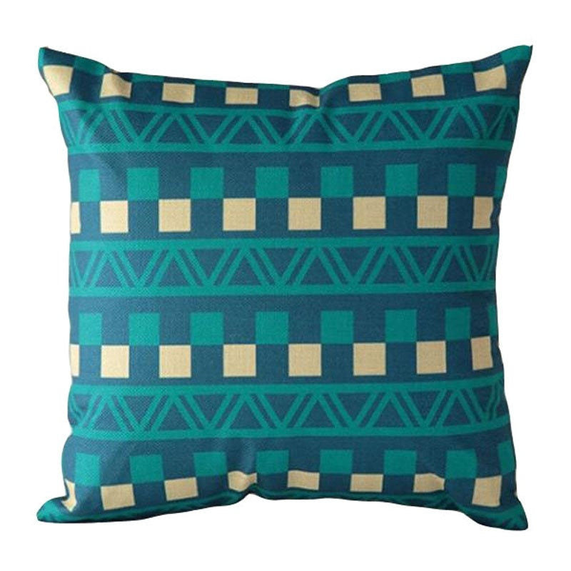 Online discount shop Australia - Cushion Cover Nordic Pillow Case Cotton Linen Flower Round 3D Board Cushion Cover Home Decorative Pillow Cover