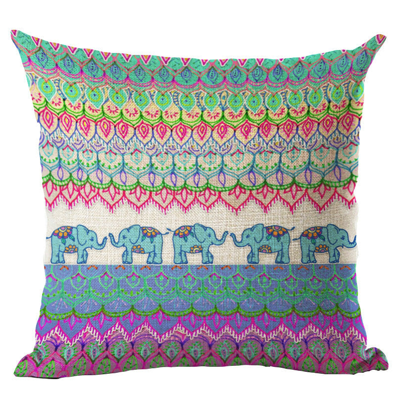 Online discount shop Australia - Colorful Geometric Cushion Cover 45x45CM (18x18IN) Hexagon Plaid Pillow Cover Pillow Case Home Decor
