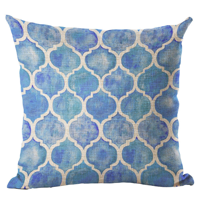 Online discount shop Australia - Colorful Geometric Cushion Cover 45x45CM (18x18IN) Hexagon Plaid Pillow Cover Pillow Case Home Decor