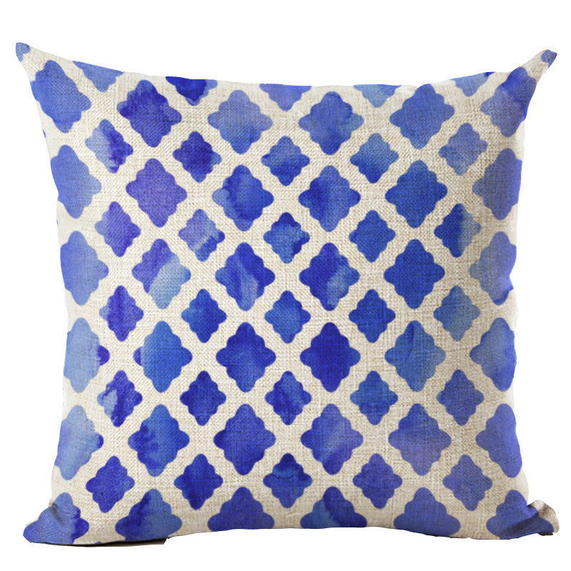 Online discount shop Australia - Colorful Geometric Cushion Cover 45x45CM (18x18IN) Hexagon Plaid Pillow Cover Pillow Case Home Decor