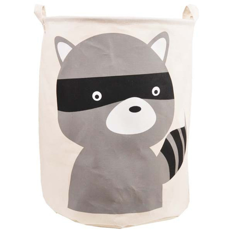 Online discount shop Australia - Cartoon Canvas Cotton Linen Fabric Clothing Barrels Laundry Storage Basket/Bags for Toys/Book/towels