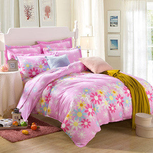 Online discount shop Australia - bedding sets 4pcs stripe duvet quilt cover for king queen full twin size bedclothes 100%cotton cartoon bed linen kids bedsheet