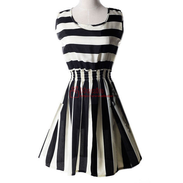 Online discount shop Australia - 20 Styles Women casual Bohemian floral leopard sleeveless vest printed beach chiffon dress