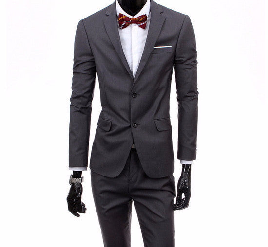 Online discount shop Australia - boutique men suit sets / Men's two button Blazers suit+vest+jacket pants