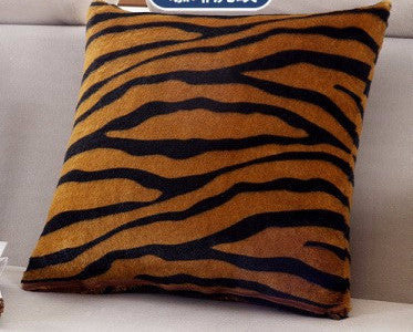 Online discount shop Australia - Decorative Cushion Cover 43x43cm throw pillows Leopard Zebra tiger giraffe Velvet Fabric seat cushion cover sofa pillowcase B46