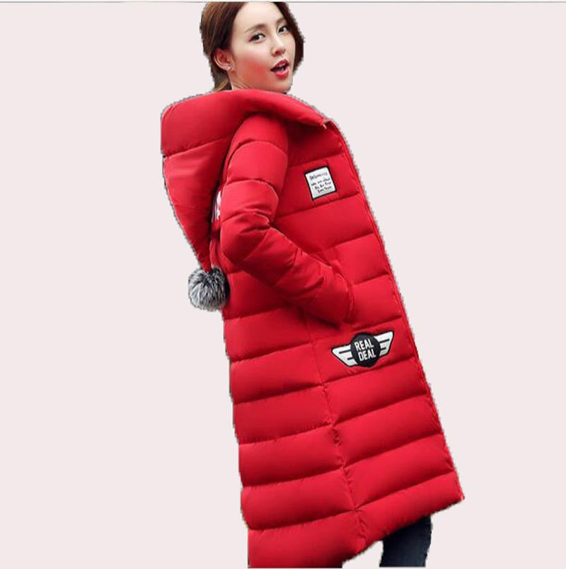 Online discount shop Australia - New   Jacket Women Hooded Thicken Coat Female fashion Warm Outwear Cotton-Padded Long Wadded Jacket Down Coat Parka