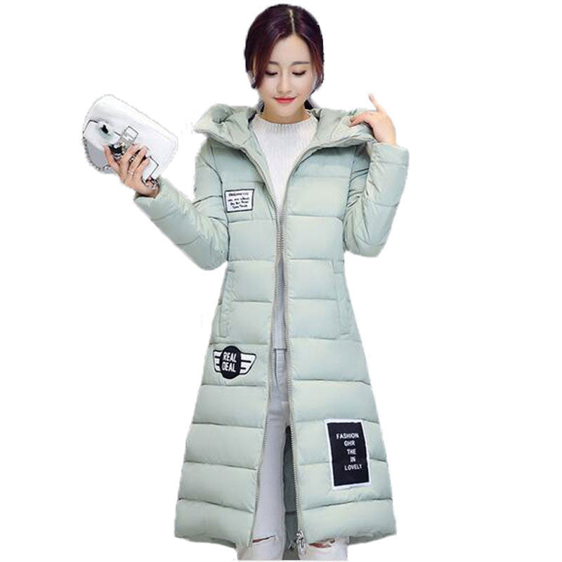 Online discount shop Australia - New   Jacket Women Hooded Thicken Coat Female fashion Warm Outwear Cotton-Padded Long Wadded Jacket Down Coat Parka