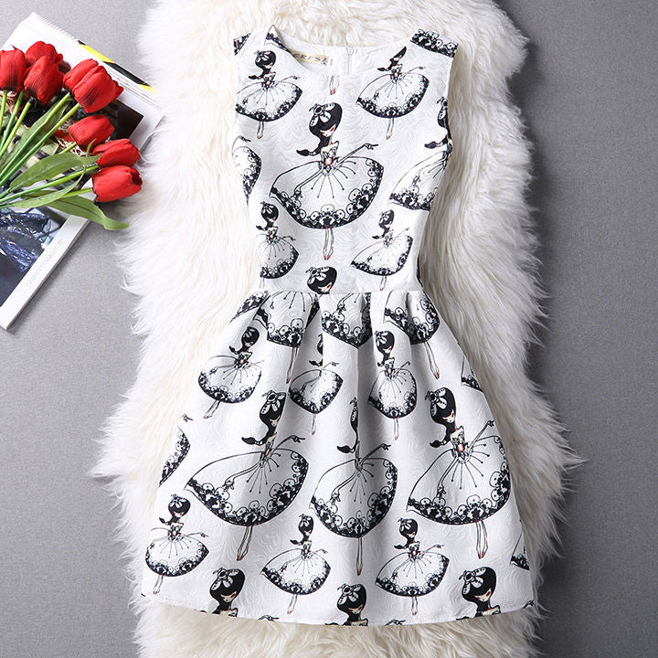 Print Summer Women Casual Dress Ethnic Ladies A-Line Party Evening Elegant Dresses Female Plus Size XL