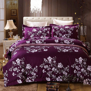 Online discount shop Australia - Bedding Set Queen Full Size Bedlinen (1pc comforter case+1pc bedsheet+2pc pillowcases) 4pc Duvet Cover Sets