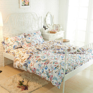 Online discount shop Australia - Bedding Set Queen Full Size Bedlinen (1pc comforter case+1pc bedsheet+2pc pillowcases) 4pc Duvet Cover Sets