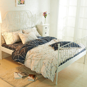 Online discount shop Australia - Bedding Set Queen Full Size Bedlinen (1pc comforter case+1pc bedsheet+2pc pillowcases) 4pc Duvet Cover Sets