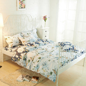 Online discount shop Australia - Bedding Set Queen Full Size Bedlinen (1pc comforter case+1pc bedsheet+2pc pillowcases) 4pc Duvet Cover Sets