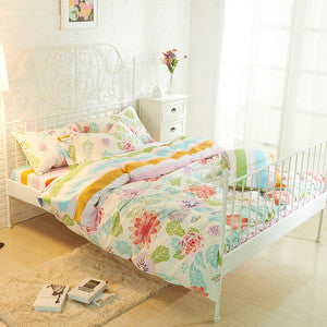 Online discount shop Australia - Bedding Set Queen Full Size Bedlinen (1pc comforter case+1pc bedsheet+2pc pillowcases) 4pc Duvet Cover Sets