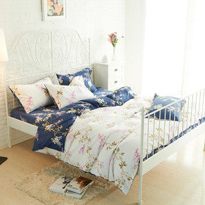 Online discount shop Australia - Bedding Set Queen Full Size Bedlinen (1pc comforter case+1pc bedsheet+2pc pillowcases) 4pc Duvet Cover Sets