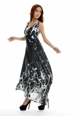 Online discount shop Australia - M-5XL summer style sexy women boho long dress beach maxi dress plus size floral print dress for women vestidos longo