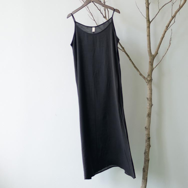 Summer Dress Solid Multi-Color Natural Silk Cotton Slips Dresses Plus Size Slip S200