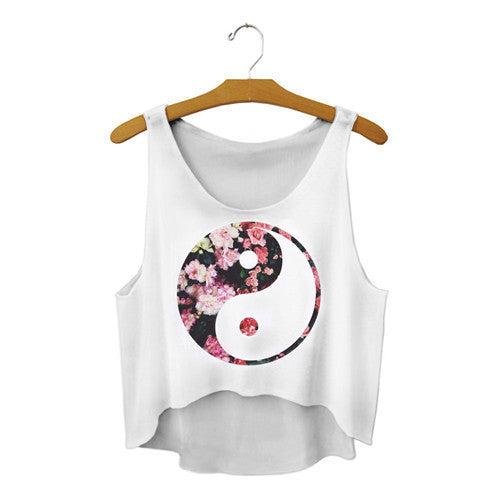Online discount shop Australia - 21 Colors  Casual Women Crop Emoji Tank Tops Vest Sleeveless Cartoon Beach Tanks T-Shirt