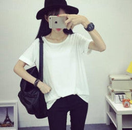 Online discount shop Australia - fashion Women's  Clothes Shirt O-neck Her boyfriend wind edge pure color