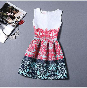 Women Dress O-Neck Sleeveless Short Dress Elegant Summer Dress Party Dresses