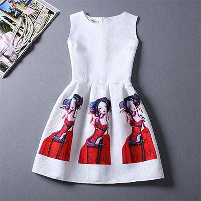Women Dress O-Neck Sleeveless Short Dress Elegant Summer Dress Party Dresses
