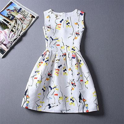 Women Dress O-Neck Sleeveless Short Dress Elegant Summer Dress Party Dresses