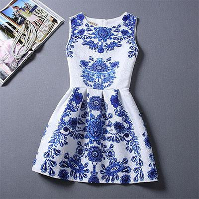 Women Dress O-Neck Sleeveless Short Dress Elegant Summer Dress Party Dresses