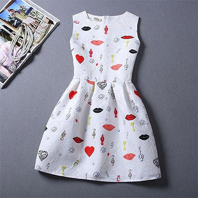 Women Dress O-Neck Sleeveless Short Dress Elegant Summer Dress Party Dresses