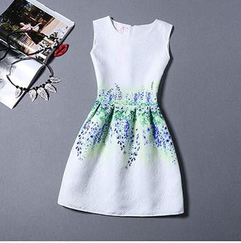 Women Dress O-Neck Sleeveless Short Dress Elegant Summer Dress Party Dresses