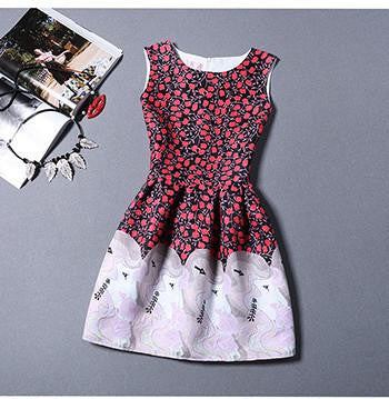 Women Dress O-Neck Sleeveless Short Dress Elegant Summer Dress Party Dresses