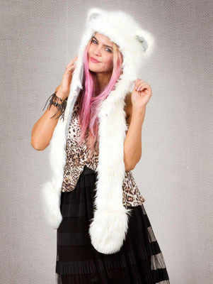 10 Styles Warm Winter Faux Animal Fur Hat Fluffy Plush Cap Dint Hood Scarf Shawl with Gloves Set Leopard Panda Hat Scarf Set - CelebritystyleFashion.com.au online clothing shop australia