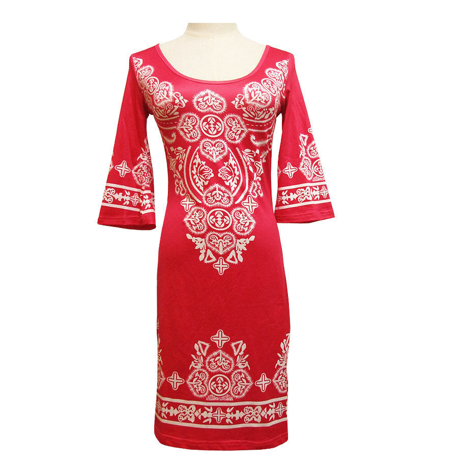 Online discount shop Australia - New Arrival Quality Europe And American Style Casual Print Fashion Elastic Sheath Women Summer Mini Dress Plus Size