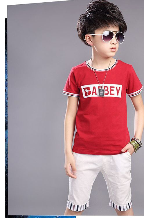 boys clothes high quality cotton material o-neck sports children clothing set A401 - CelebritystyleFashion.com.au online clothing shop australia