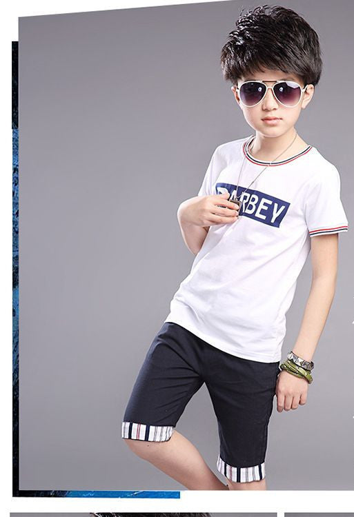 boys clothes high quality cotton material o-neck sports children clothing set A401 - CelebritystyleFashion.com.au online clothing shop australia