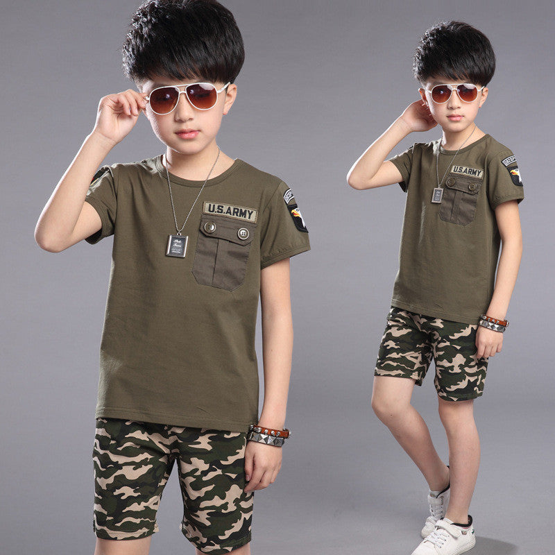 boys clothes high quality cotton material o-neck sports children clothing set A401 - CelebritystyleFashion.com.au online clothing shop australia