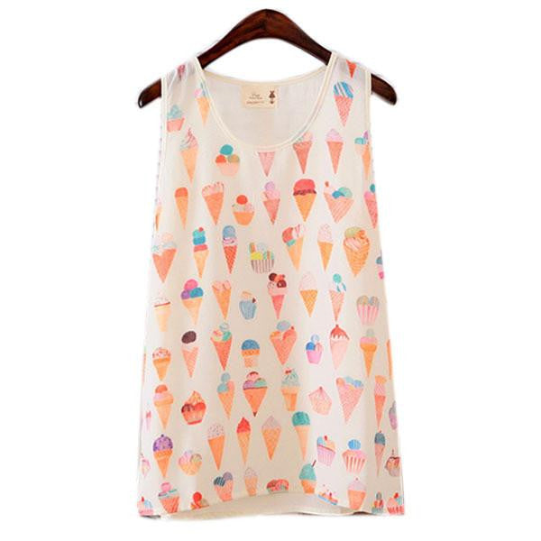 Online discount shop Australia - Lovely Fashion Women Girls Sleeveless Vest Tank Cami Tops Blouse Casual  Free Shippping
