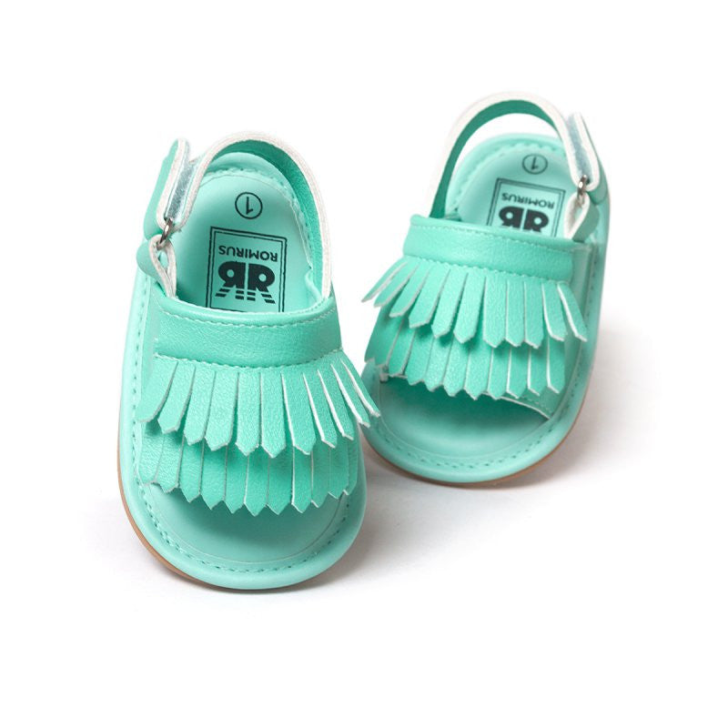 Baby Sandals Summer Leisure Fashion Baby Girls Sandals of Children PU Tassel Shoes 7Colors - CelebritystyleFashion.com.au online clothing shop australia