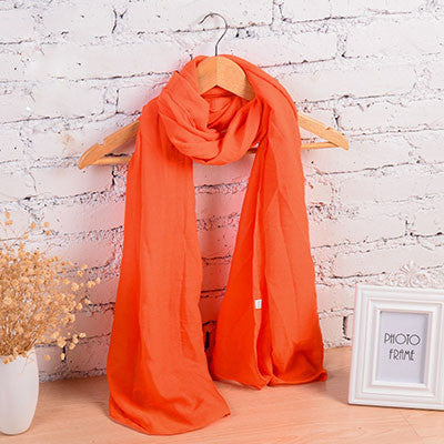 Fashion Pure Women Scarf Long Cotton Candy Colors Shawl 18 Colors Warm Soft Women Muffler