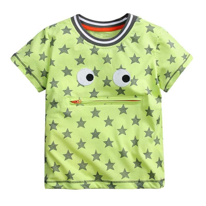 1-6Y Baby Boy T-shirt boys shirts children Tees Short sleeve shirts Summer Kids Tops Cartoon plane trucks Clothing Cotton stripe - CelebritystyleFashion.com.au online clothing shop australia