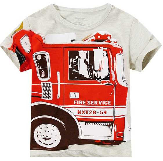 1-6Y Baby Boy T-shirt boys shirts children Tees Short sleeve shirts Summer Kids Tops Cartoon plane trucks Clothing Cotton stripe - CelebritystyleFashion.com.au online clothing shop australia