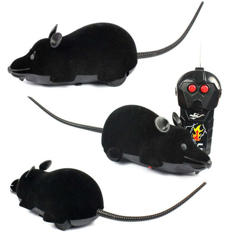 Scary Cute RC Remote Controller Simulation Plush Mouse Mice Kid Toy Gifts