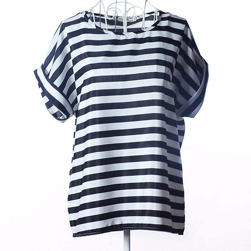 Tribal Bird Plaid Print Batwing Short Sleeve Chiffon Blouses Women Fashion Ladies White Shirt Tunic Tops